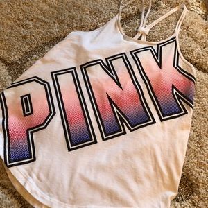 PINK Strappy Racerback Tank